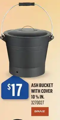 Canac Ash Bucket with Cover 105/8in offer