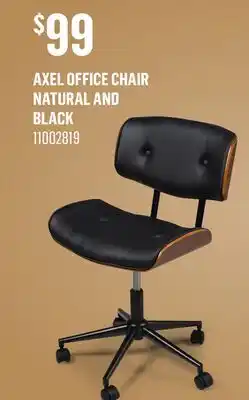 Canac Axel Office Chair Natural and Black offer