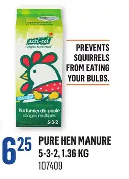 Canac Pure Hen Manure 5-3-2 offer