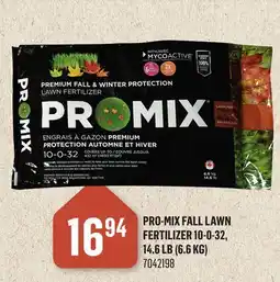 Canac Pro-Mix Lawn Fertilizer 10-0-32, 14.6 lb (6.6 kg) offer