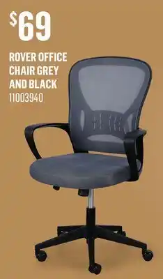 Canac Rover Office Chair Grey and Black offer
