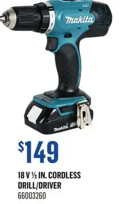 Canac 18 V 1/2 in. Cordless Drill/Driver offer
