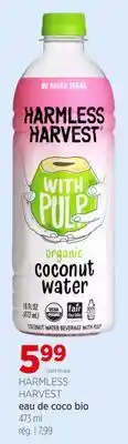 Avril HARMLESS HARVEST eau de coco bio offer