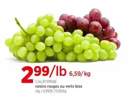 Avril raisins rouges ou verts bios offer