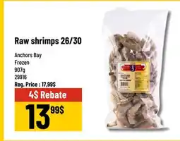 Mayrand Raw shrimps 26/30 Anchors Bay offer