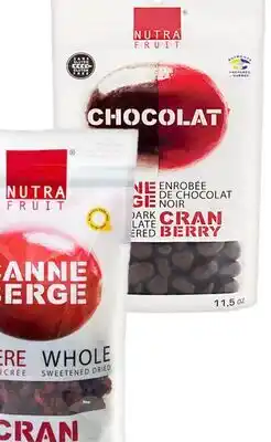 Avril canneberges séchées ou enrobés de chocolat offer