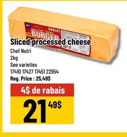 Mayrand Sliced Processed cheese Chef Nutri offer