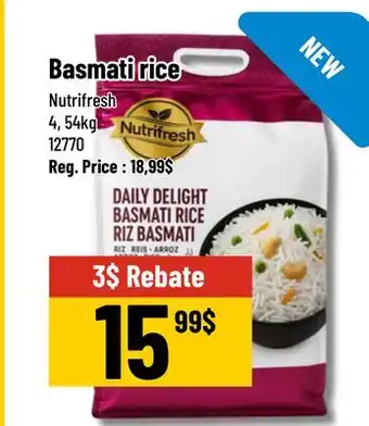 Mayrand Basmati Rice 4,54 kg offer