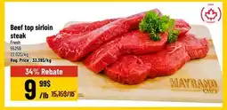 Mayrand Beef top sirloin steak offer