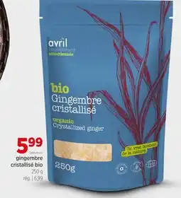 Avril Gingembre cristallisé bio offer