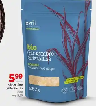 Avril Gingembre cristallisé bio offer