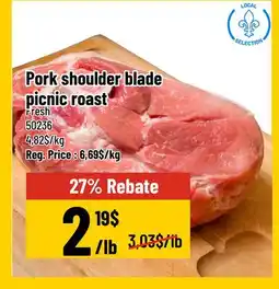 Mayrand Pork shoulder blade picnic roast offer