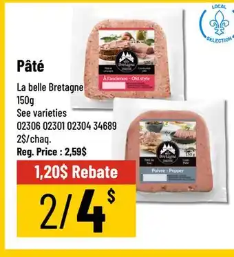 Mayrand Paté 150 g La belle Bretagne offer