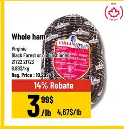 Mayrand Smoked Ham 3 kg Virginia offer