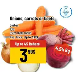 Mayrand Onions, carrots or beets offer