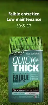 Home Hardware Quick + Thick Grass Seed Low Maintenance offer