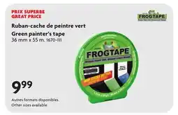 Home Hardware Green painter's tape offer