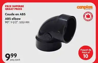 Home Hardware ABS elbow offer