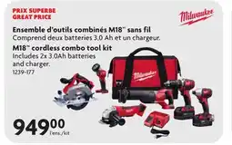 Home Hardware M18 cordless combo tool kit offer