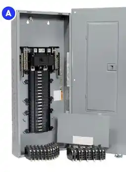 RONA On SQUARE D electrical breakers and panels 40-space, 80-ciruit, 200-A offer