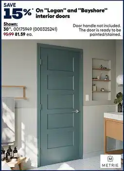 RONA METRIE Logan and Bayshore interior doors offer