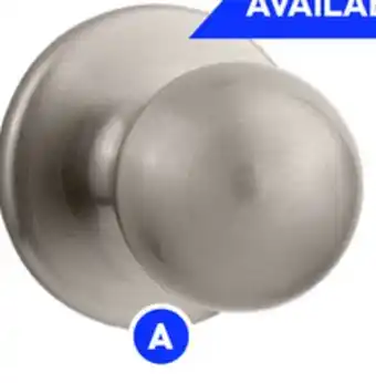 RONA Yukon door knobs Satin nickel finish offer