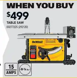 RONA DeWALT TABLE SAW offer