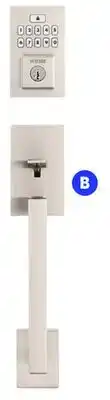 RONA WEISER Satin nickel finish San Clemente smartcode handleset combos offer