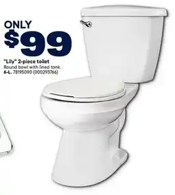 RONA VALU+ Lily 2-piece toilet, 6-L offer