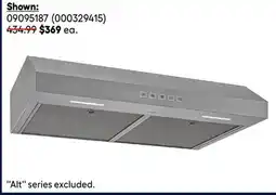 RONA BROAN NUTONE, BROAN DESIGNER and MISTRAL range hoods offer