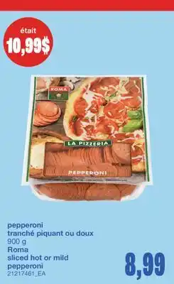 Wholesale Club PEPPERONI TRANCHÉ PIQUANT OU DOUX, 900 G offer