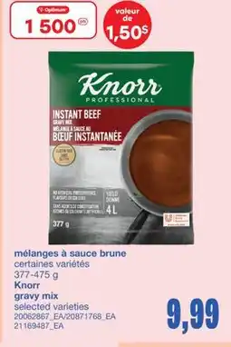 Wholesale Club MÉLANGES À SAUCE BRUNE, 377-475 G offer
