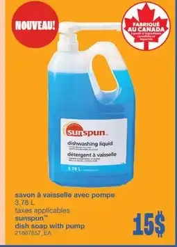 Wholesale Club SAVON À VAISSELLE AVEC POMPE, 3,78 L offer
