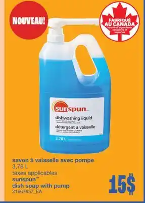 Wholesale Club SAVON À VAISSELLE AVEC POMPE, 3,78 L offer