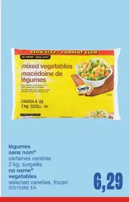 Wholesale Club LÉGUMES, 2 KG offer