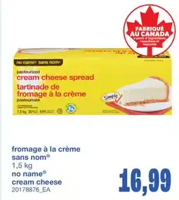 Wholesale Club FROMAGE À LA CRÈME SANS NOM offer