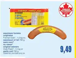 Wholesale Club SAUCISSES FUMÉES ORIGINALES offer