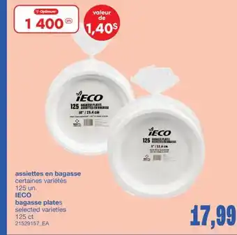 Wholesale Club ASSIETTES EN BAGASSE offer