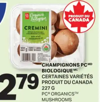 L'Intermarché CHAMPIGNONS BIOLOGIQUE | ORGANICS MUSHROOMS, 227 G offer