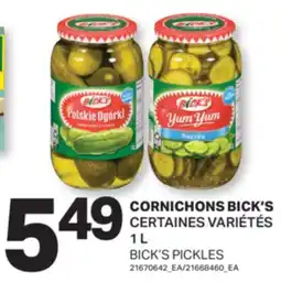 L'Intermarché CORNICHONS | PICKLES, 1L offer