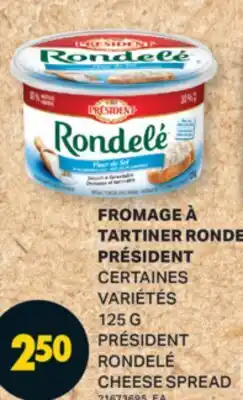 L'Intermarché FROMAGE À TARTINER RONDELÉ | CHEESE SPREAD, 125 G offer