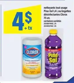 Maxi Pine-Sol 1,4 L ou lingettes désinfectantes Clorox 75 un offer