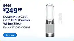 Walmart Dyson Hot+Cool Gen1 HP10 Purifier - White/Silver offer