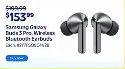 Walmart Samsung Galaxy Buds 3 Pro, Wireless Bluetooth Earbuds offer
