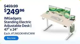 Walmart IMGadgets Standing Electric Adjustable Desk | 47'' x 24'' offer