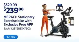 Walmart MERACH Stationary Exercise bike with Exclusive Free APP offer