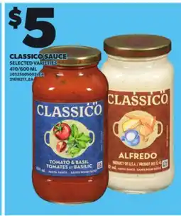Loblaws CLASSICO SAUCE, 410/600 ML offer