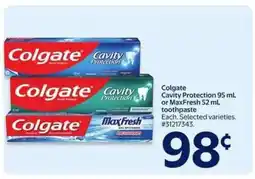 Walmart Colgate Cavity Protection or MaxFresh Toothpaste offer