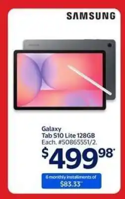 Walmart Galaxy Tab S10 Lite 128GB offer