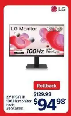 Walmart LG Monitor offer